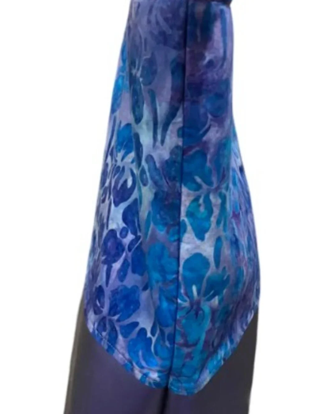 Unbranded Santorini Batik Bag in Blues and Purples with Iridescent Bottom OS EUC